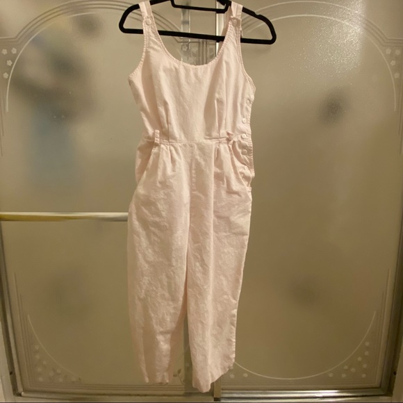 Vintage 80s cotton jumpsuit - Picture 1 of 9